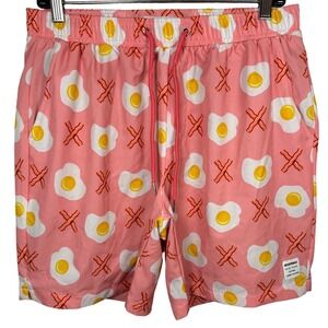 MOSSMAN Australia Swim Trunks, "Bacon X" Design, Bathing Suit 7" inseam, Size L